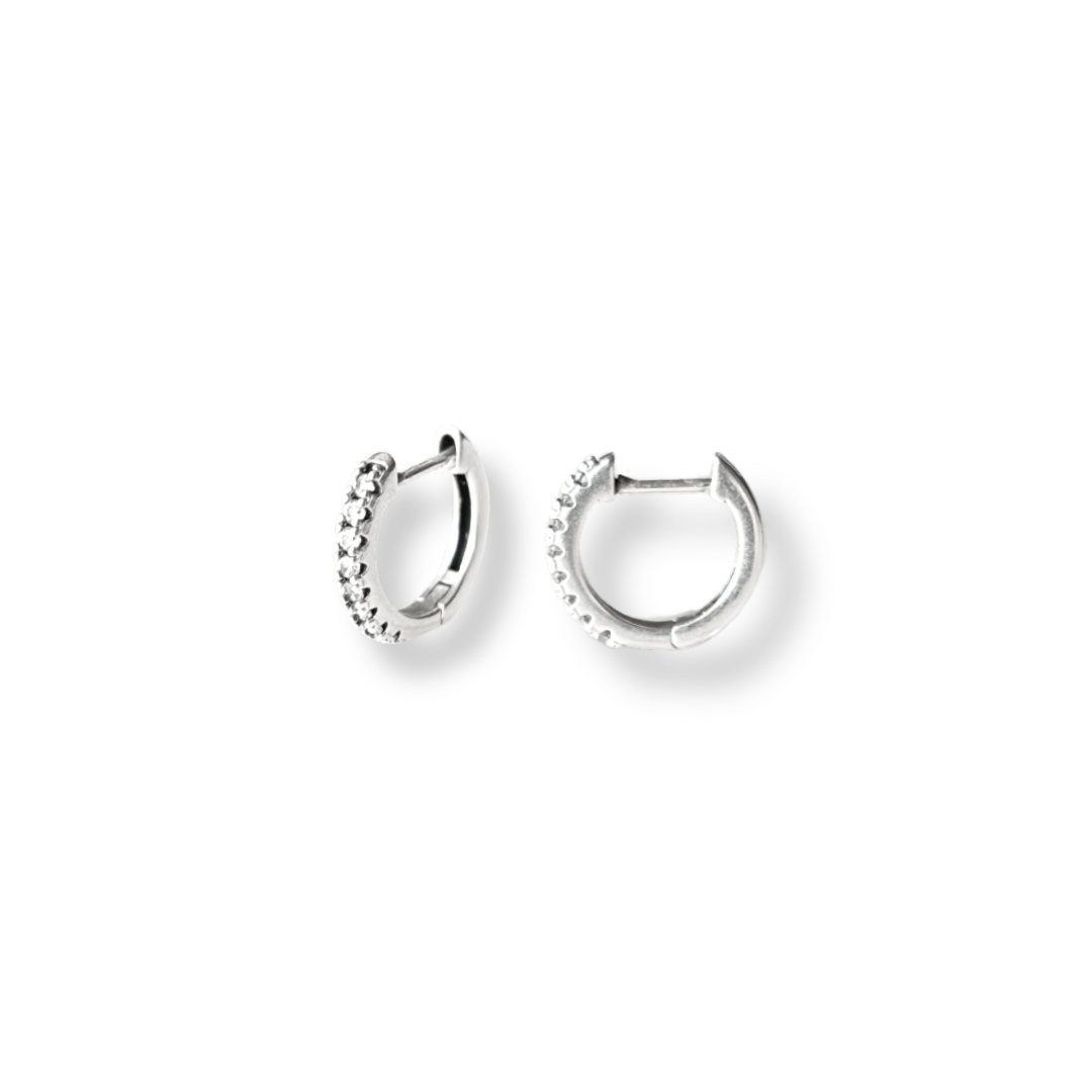 Zircon Clip Hoops