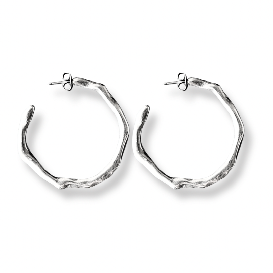 ABSTRACT hoops earrings