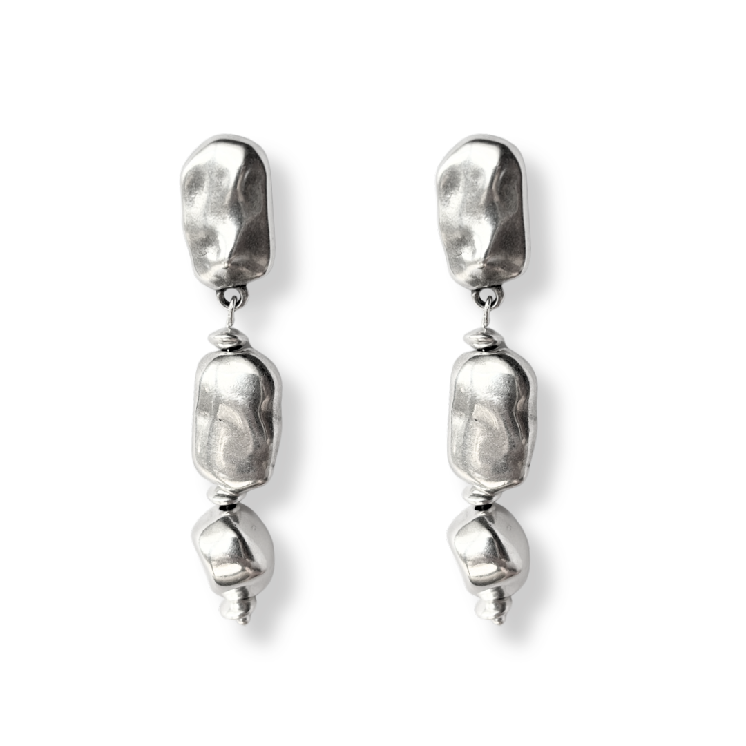 SCULPT silver earrings