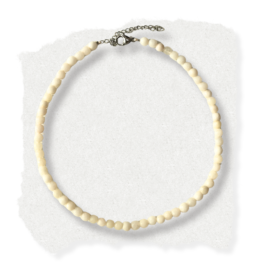 IVORY bead necklace