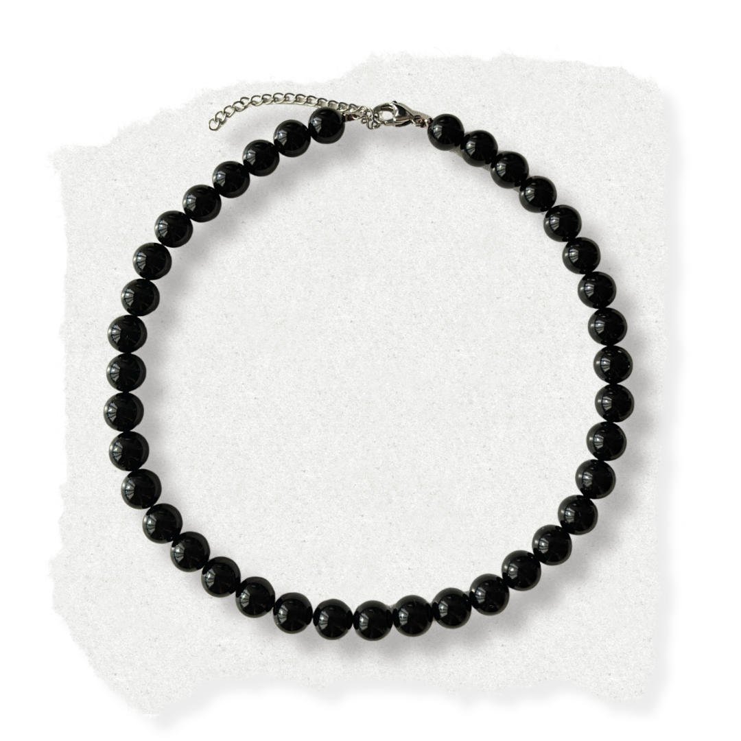 ONYX bead necklace