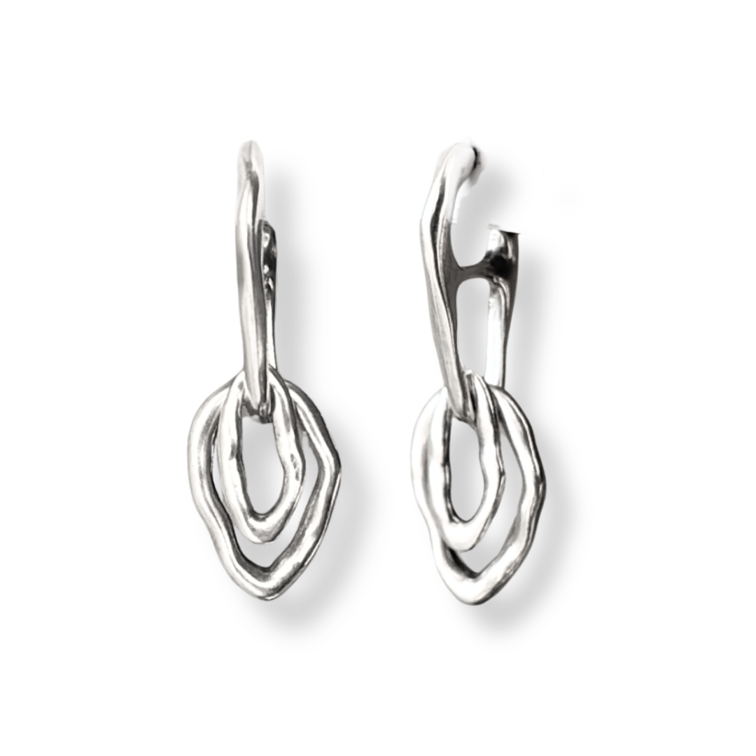 LOOM silver earrings