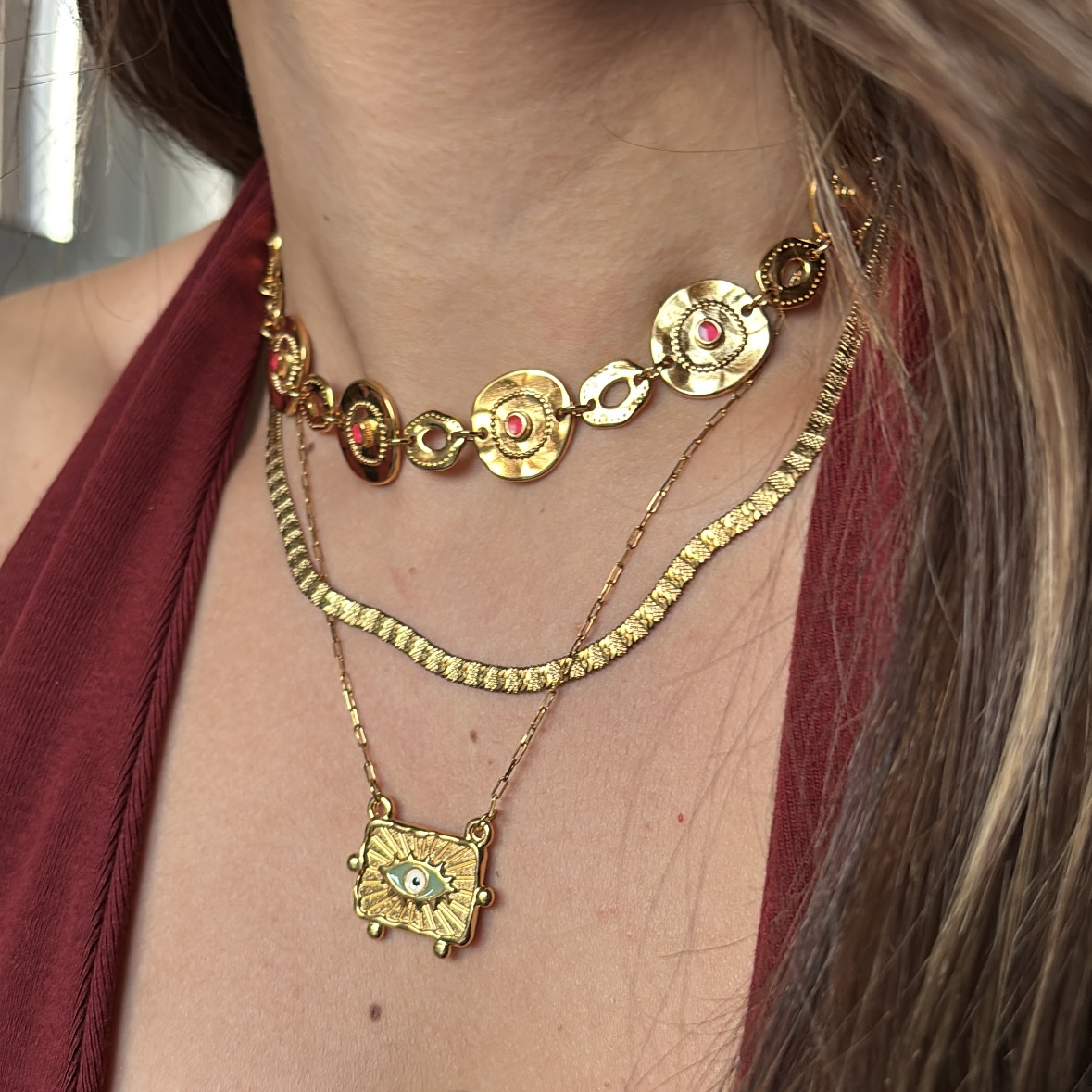 NAZAR gold necklace - Image 3