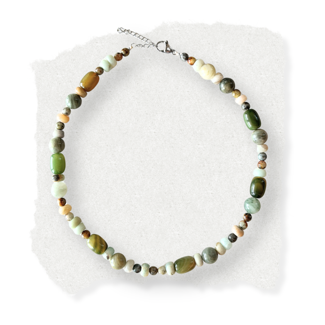 SAGE bead necklace