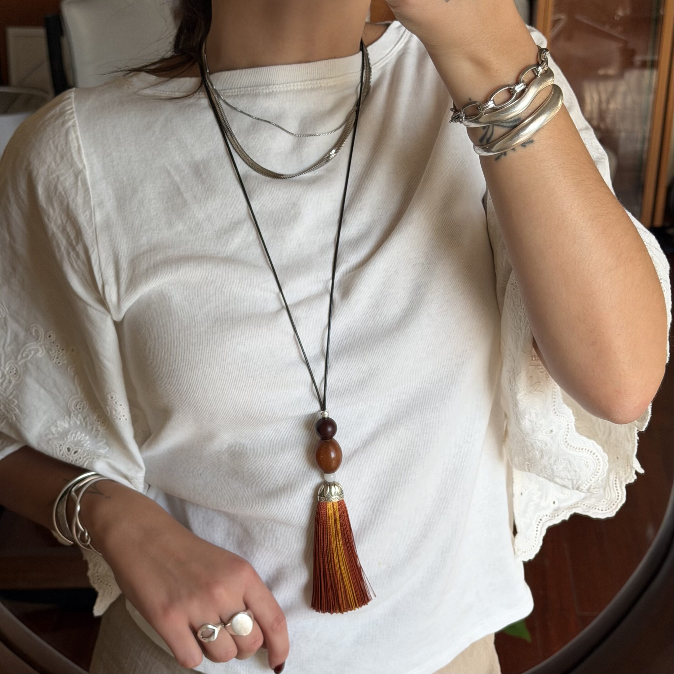 Alternative view of VEIL necklace