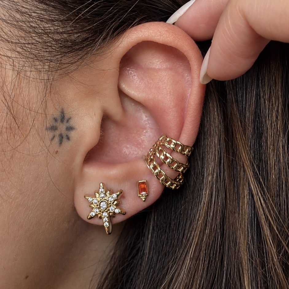 Alternative view of LINK ear cuff